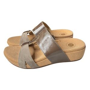 REVITALIGN Andover Baja Slide Sandal Comfort Shoe Size 9 B Orthotic Cork Footbed